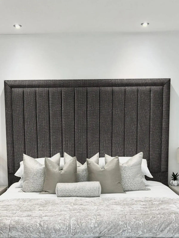 Hampton panel upholstered bed