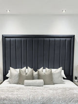 Hampton panel upholstered bed