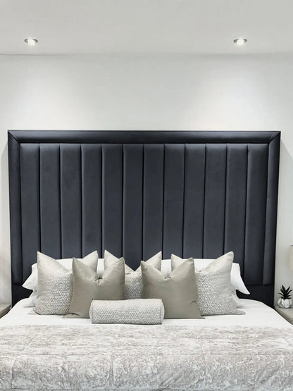Hampton panel upholstered bed