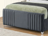 Elise lined winged Upholstered Bed