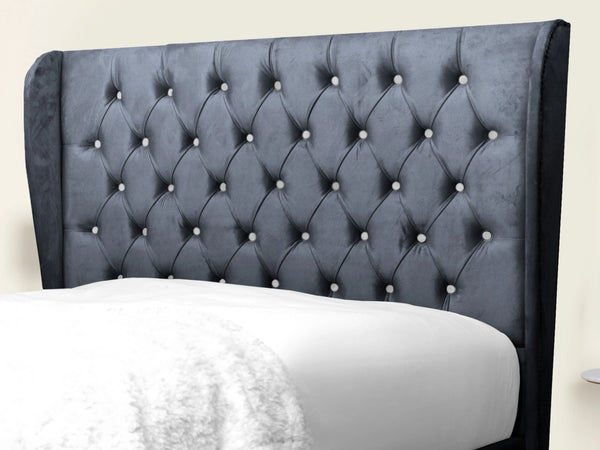 Miri Winged Upholstered Bed