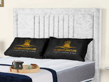 Cannas upholstered bed