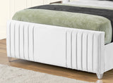 Elise lined winged Upholstered Bed