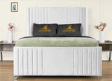 Elise lined winged Upholstered Bed