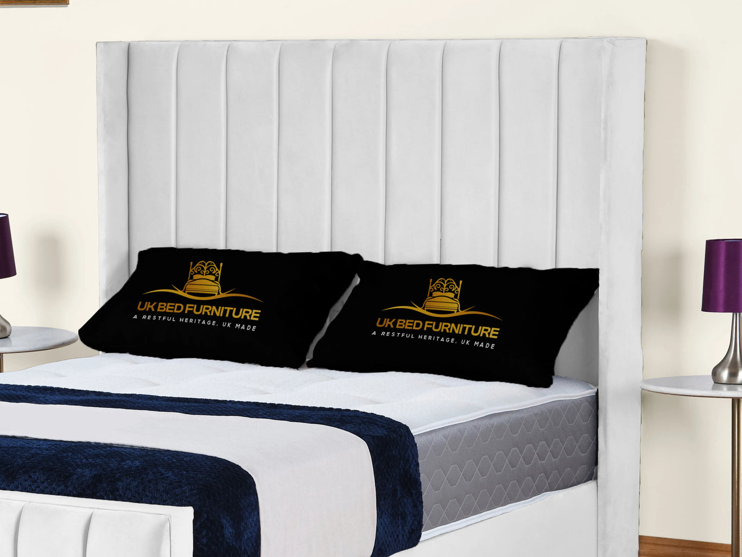 Empire Winged upholstered Bed
