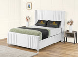Elise lined winged Upholstered Bed