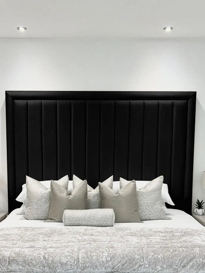 Hampton panel upholstered bed