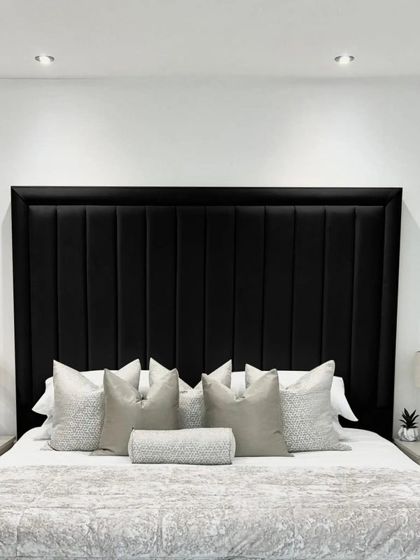 Hampton panel upholstered bed