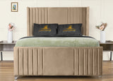 Elise lined winged Upholstered Bed