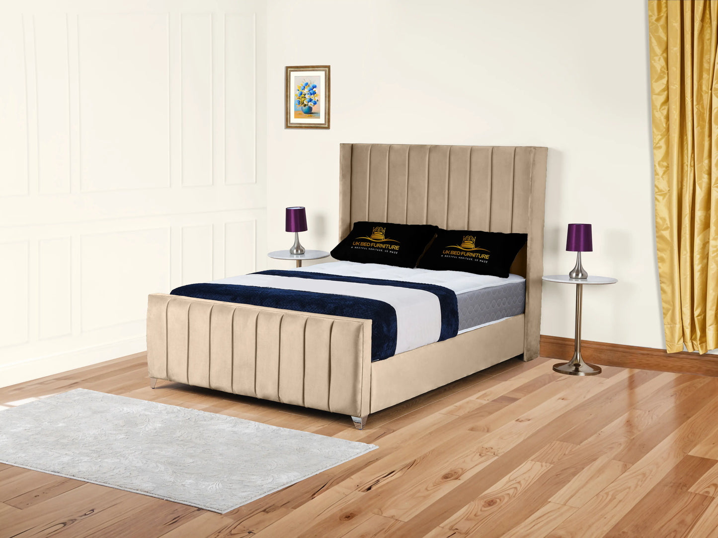 Empire Winged upholstered Bed