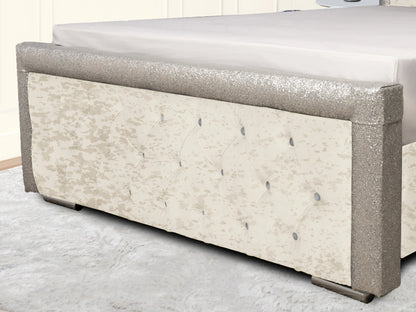 Glitz Lunar Upholstered Bed