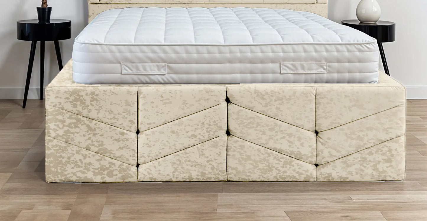 Indulgence Border Upholstered Bed