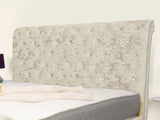 Swan Sleigh Chesterfield Upholstered Bed