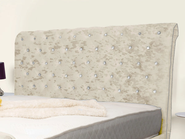 Swan Sleigh Chesterfield Upholstered Bed