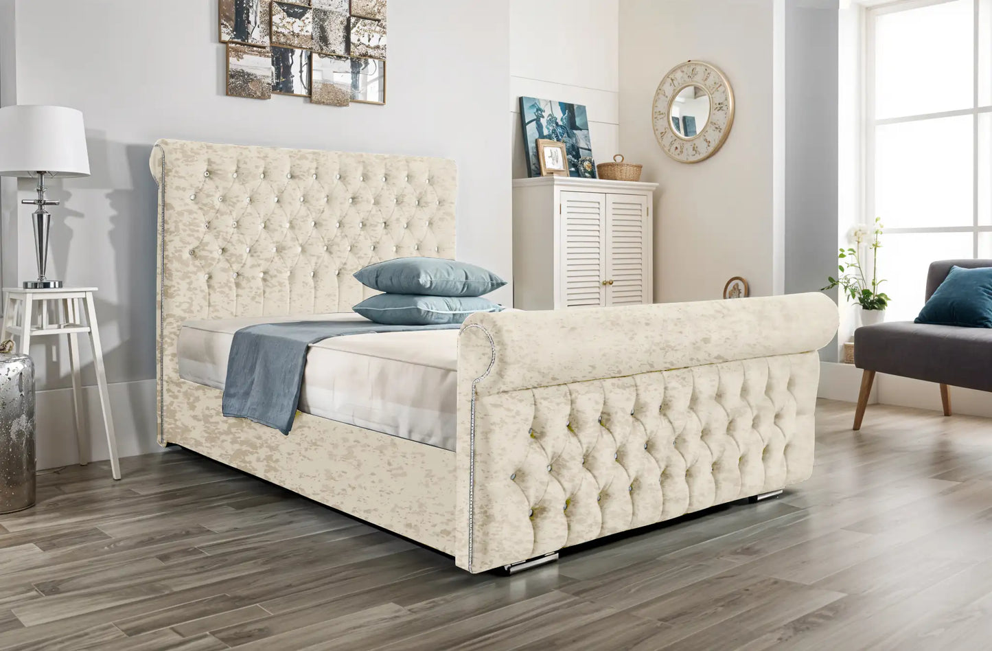 Arcade Sleigh Upholstered Bed