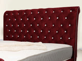 Swan Sleigh Chesterfield Upholstered Bed