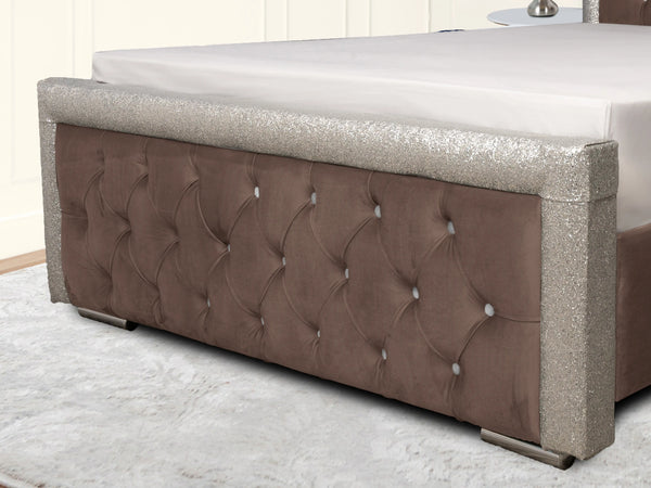 Glitz Lunar Upholstered Bed
