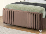Elise lined winged Upholstered Bed