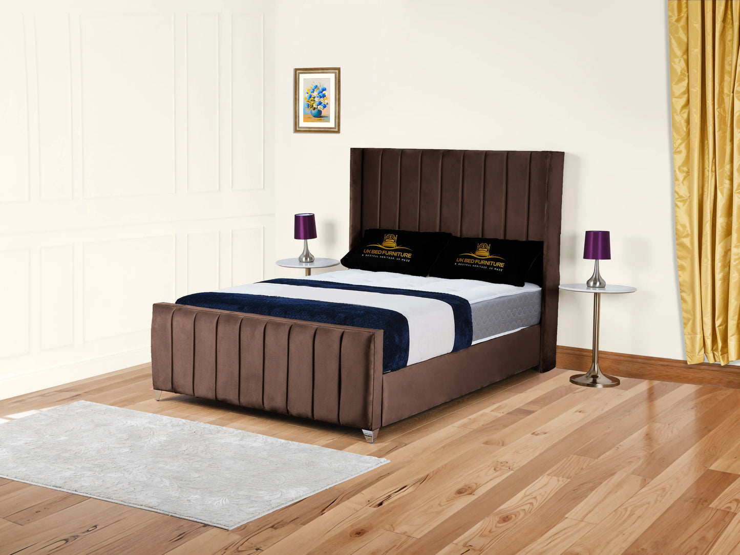 Empire Winged upholstered Bed