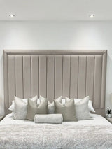 Hampton panel upholstered bed