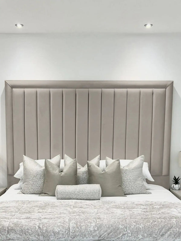 Hampton panel upholstered bed
