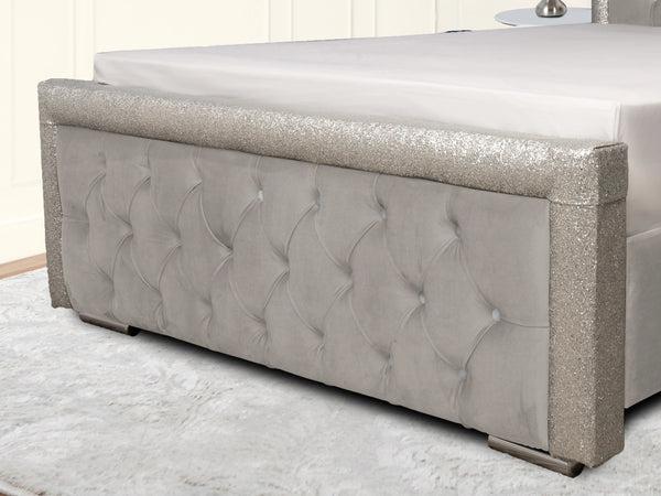 Glitz Lunar Upholstered Bed