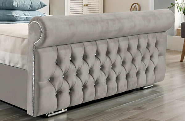 Arcade Sleigh Upholstered Bed