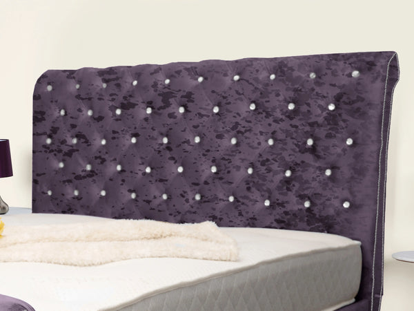 Swan Sleigh Chesterfield Upholstered Bed
