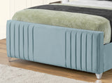 Elise lined winged Upholstered Bed